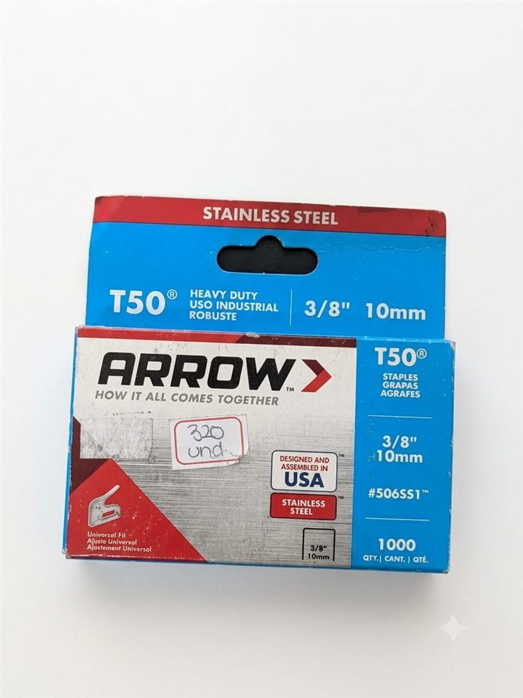 Grapas Inoxidables T50 10mm Arrow