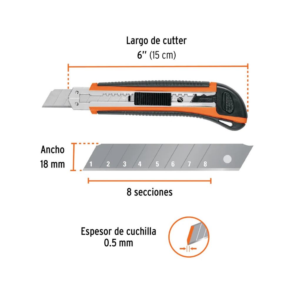 Cutter Retráctil 18mm
