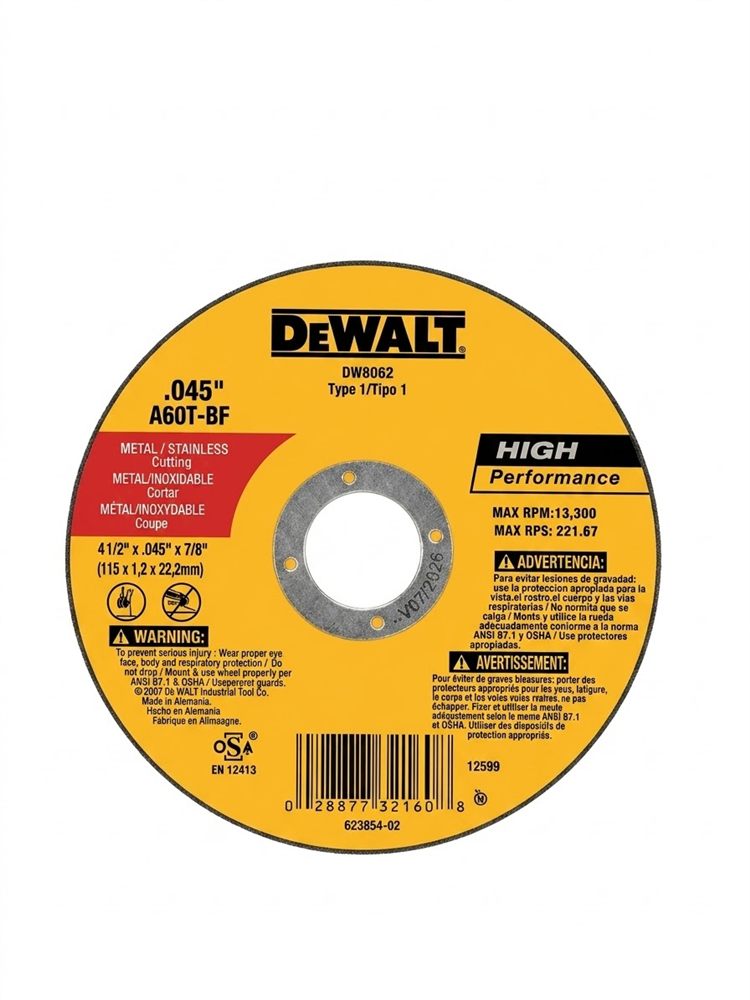 Disco de Corte para Metal 4.5 Pulgadas DeWalt