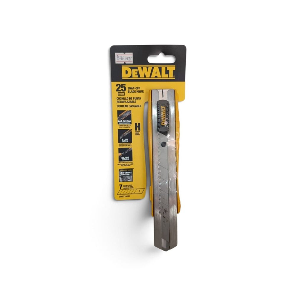 Navaja de Punta Intercambiable 25 mm DeWalt