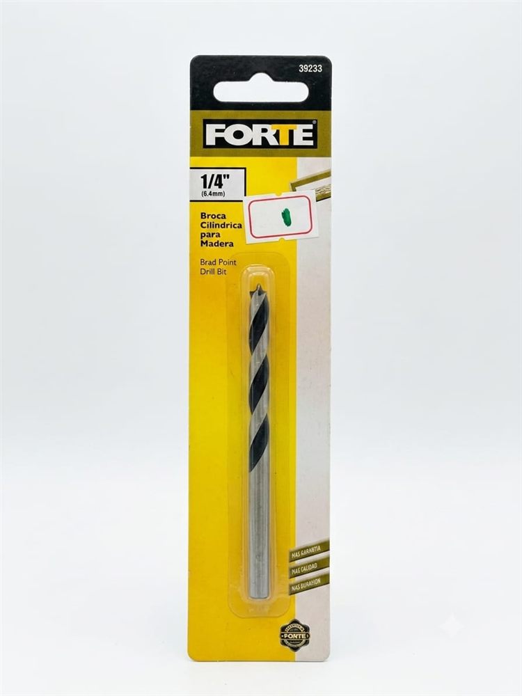 Broca para Madera 1/4 Pulgada Forte