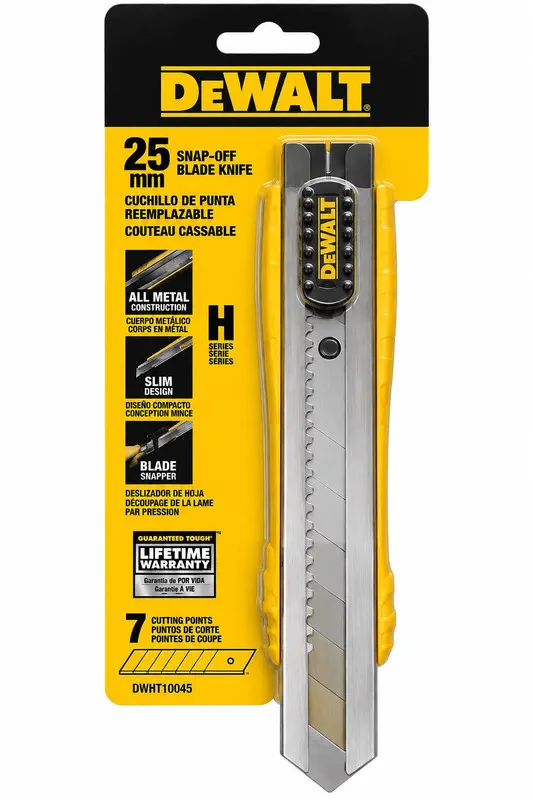 Navaja de Punta Intercambiable 25 mm DeWalt