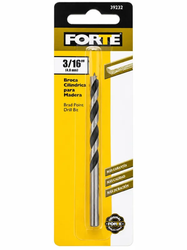 Broca para Madera 3/16 Pulgada Forte