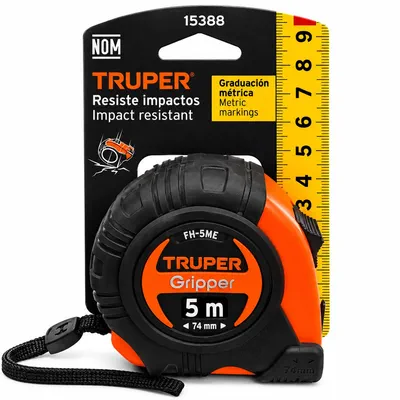 Flexómetro Contra Impactos 5M Truper