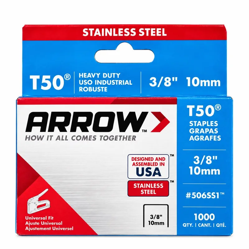 Grapas Acero Inoxidable T50 10mm Arrow