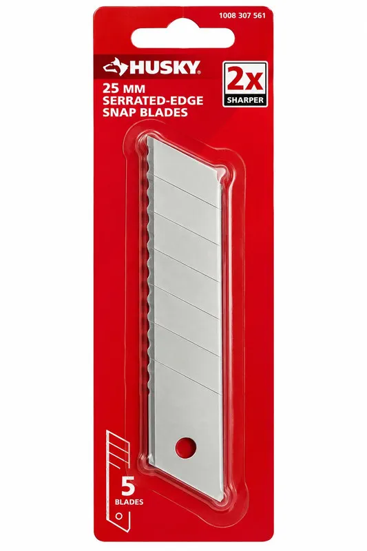 Hojas Dentadas 25 mm 5 Unidades Husky