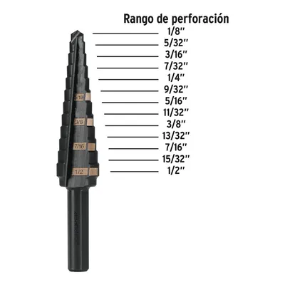 Broca Escalonada BES-13 Truper