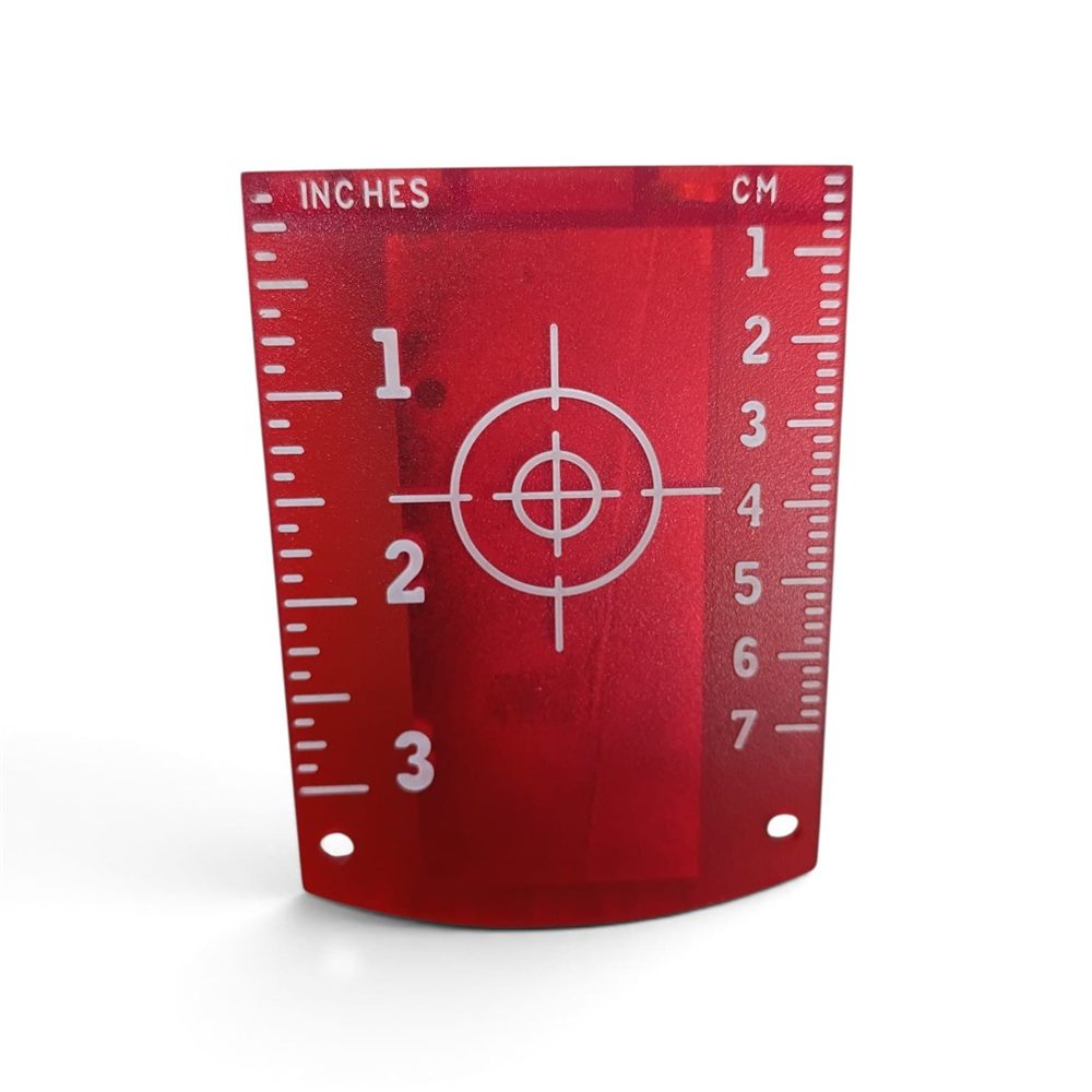 Placa de Puntería Roja para Nivel Láser