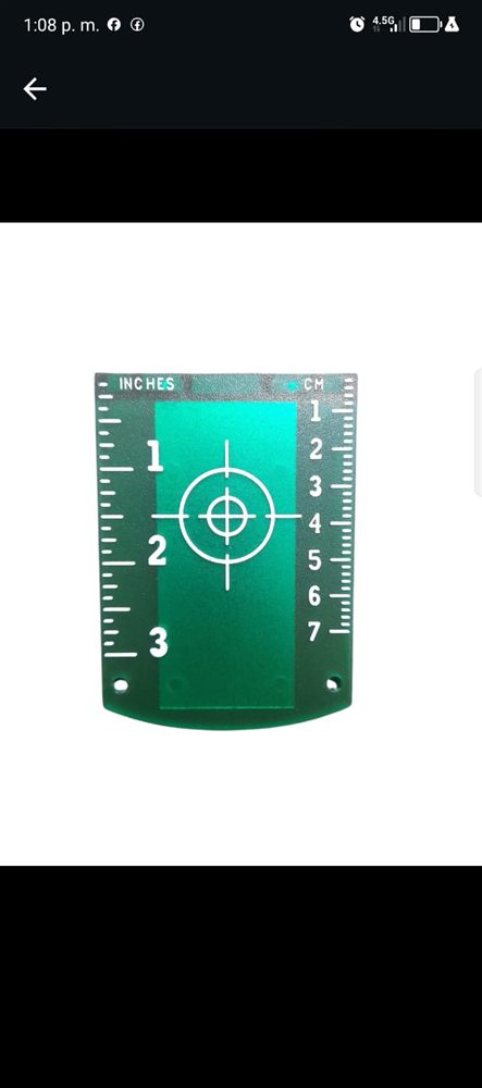 Placa de Puntería Verde para Nivel Láser