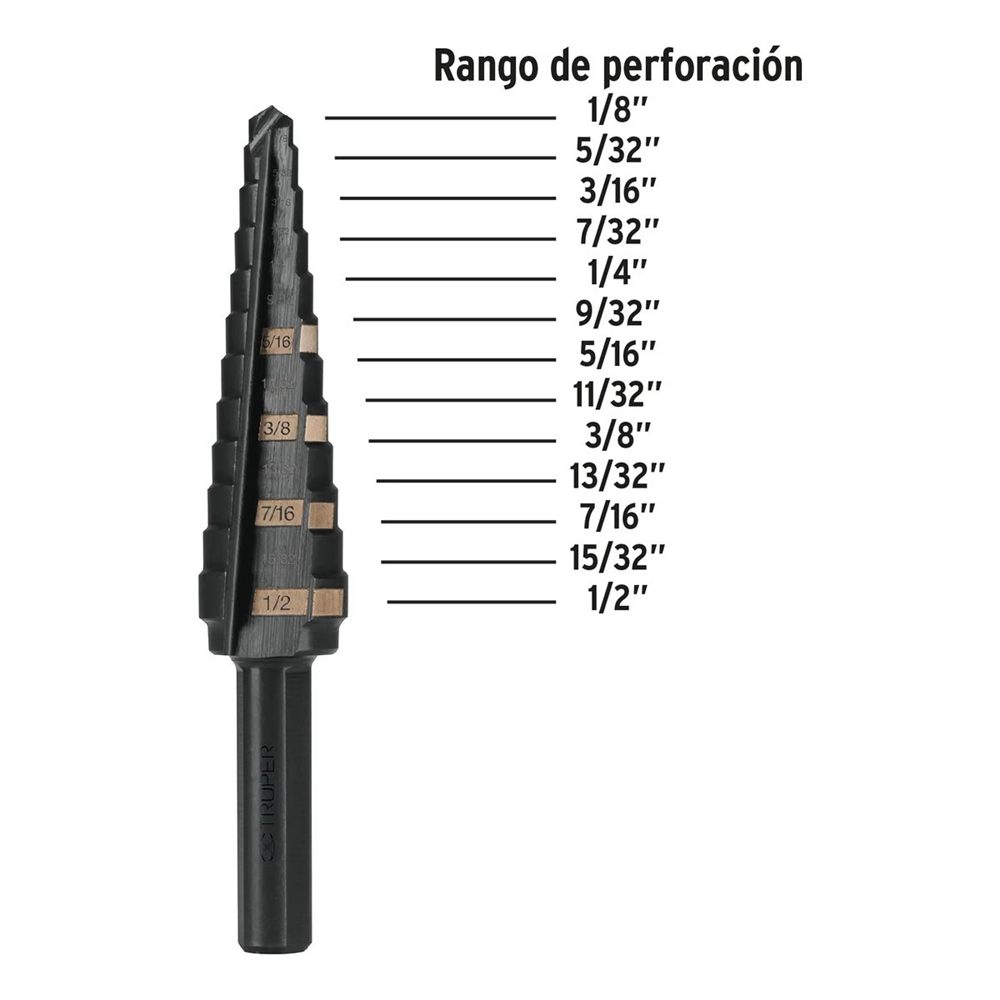 Broca Escalonada BES-13 Truper