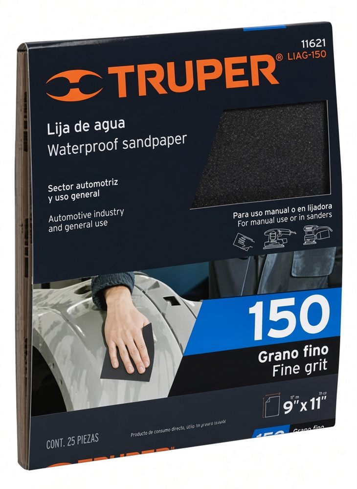 Lija de Agua Grano 150 Truper